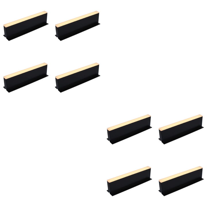 CRG33 4x/8x/12x 12"x0.80″x2.54" Paver Well Light - Heavy Duty Cast Aluminum, IP65 3.5W 3000K AC/DC 12V Low Voltage COB