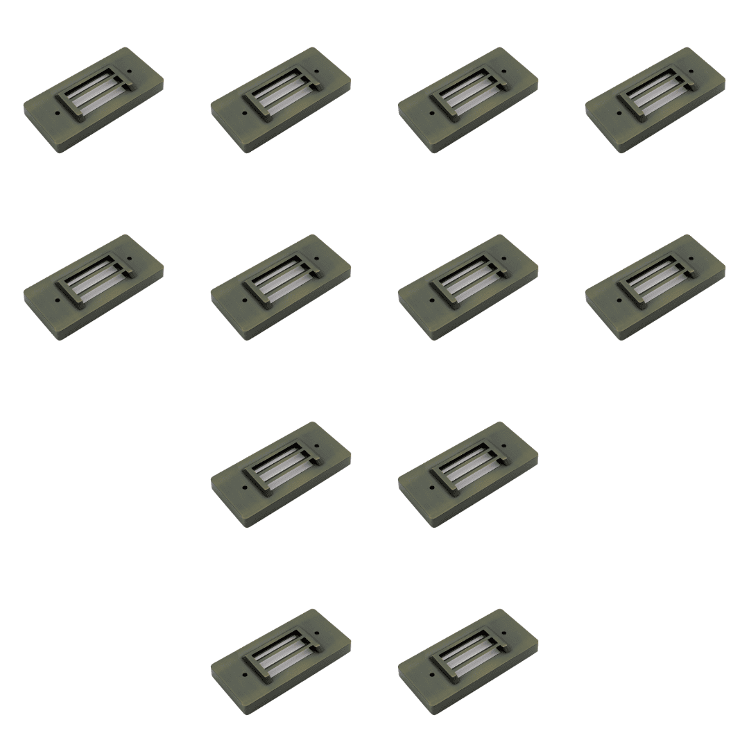 IDL01 4x/8x/12x Package Solid Brass Surface Mount 2700K Warm White Integrated LED Step Light Low Voltage Landscape Lighting