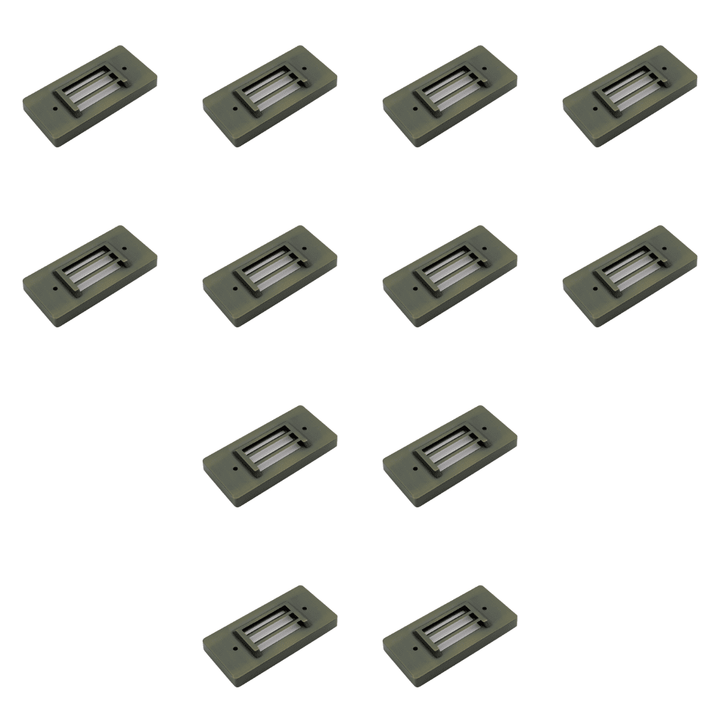 IDL01 4x/8x/12x Package Solid Brass Surface Mount 2700K Warm White Integrated LED Step Light Low Voltage Landscape Lighting