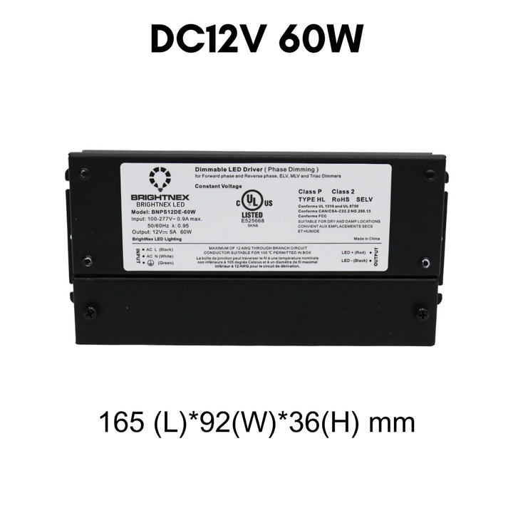 TSDC01 12V/24V DC Low Voltage Dimmable Transformers UL Listed LED Driver Outdoor Rated