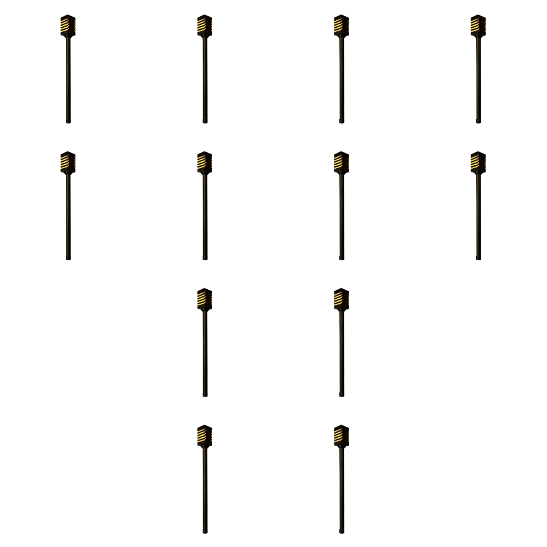 PLB24 4x/8x/12x Package Cast Brass Path and Area Light LED Low Voltage Pathway Outdoor Lighting Landscape Fixture 3W 3000K Bulb