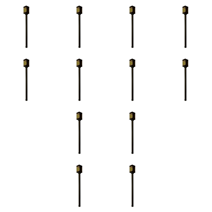 PLB24 4x/8x/12x Package Cast Brass Path and Area Light LED Low Voltage Pathway Outdoor Lighting Landscape Fixture 3W 3000K Bulb