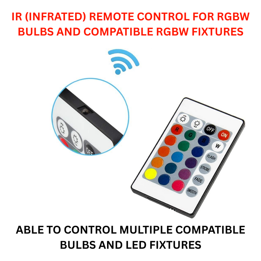 Outdoor Landscape Lighting LED 12V Low Voltage IR Remote Control for E27 RGBW LED Bulbs Light Bulb And Other Compatible Fixtures