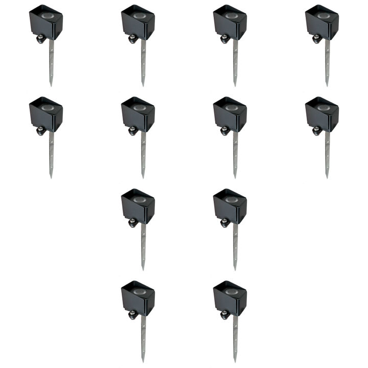 STB22 4x/8x/12x Package 3W 3000K 240LM Cast Brass LED Mini Step Light with Stainless Steel Stake 12V Low Voltage Landscape Lighting