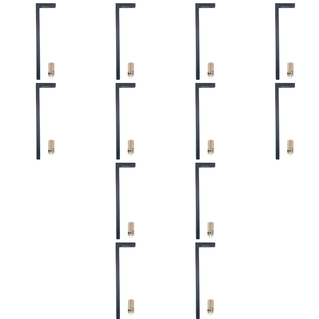 BPLP03 Aspen Brass Path Light 4x/8x/12x G4 2W Dimmable 2700K Package Low Voltage Outdoor Lighting