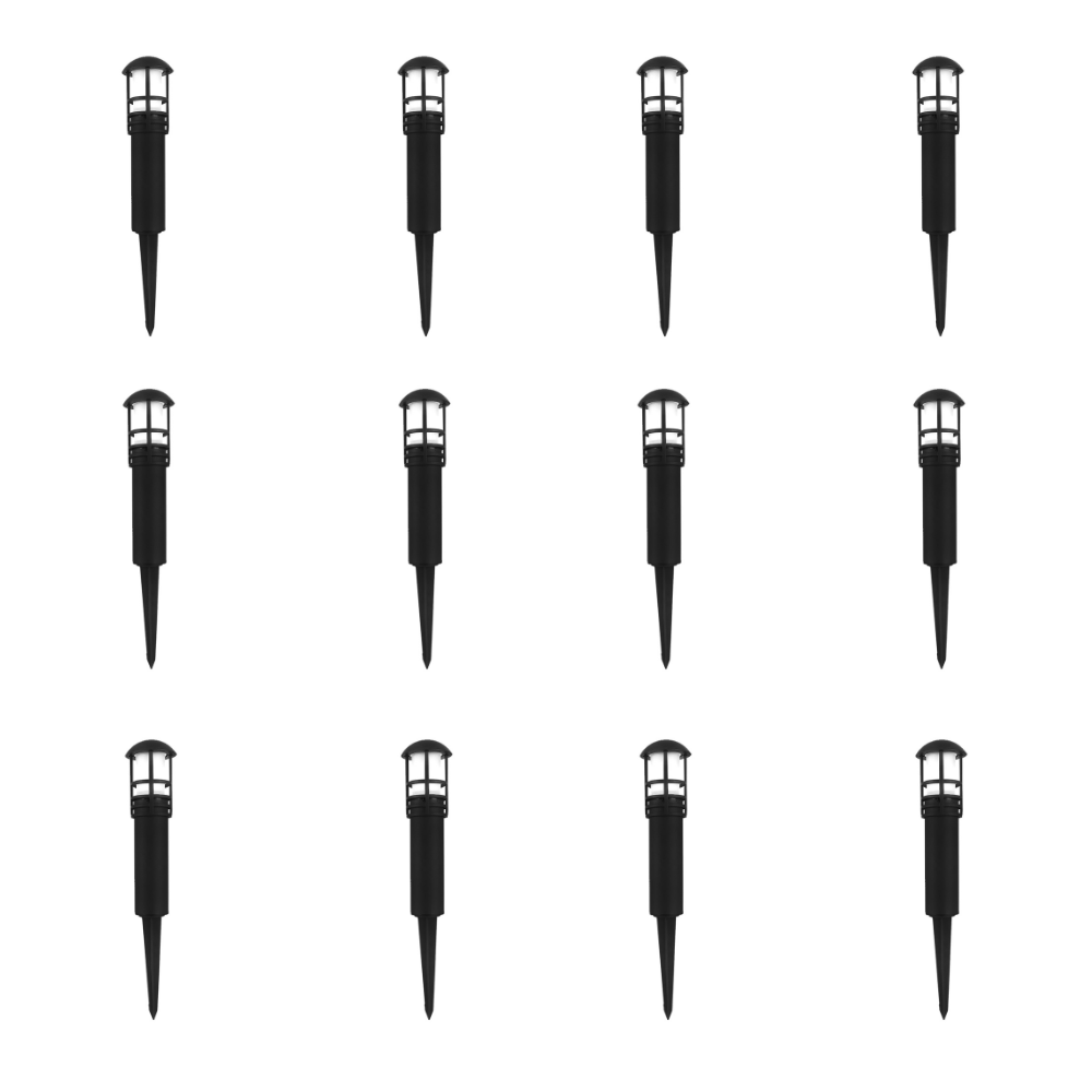 CDPA55 4x/8x/12x Package 3W 12V Low Voltage 3000K Warm White Integrated LED Garden Bollard Path Light