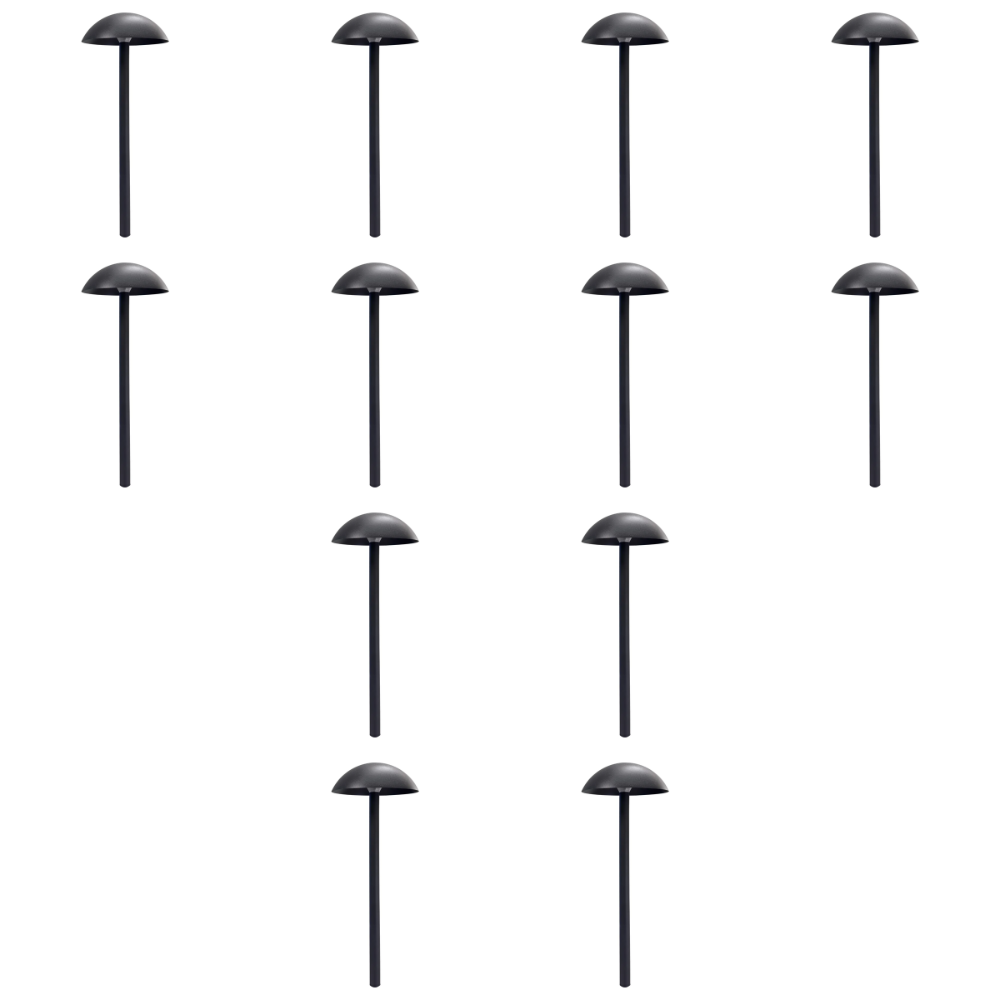 CDPA80 4x/8x/12x Package 5W 12V-24V AC/DC Low Voltage Dome-shaped Umbrella Hat 3000K Warm White Integrated LED Aluminum Path Light