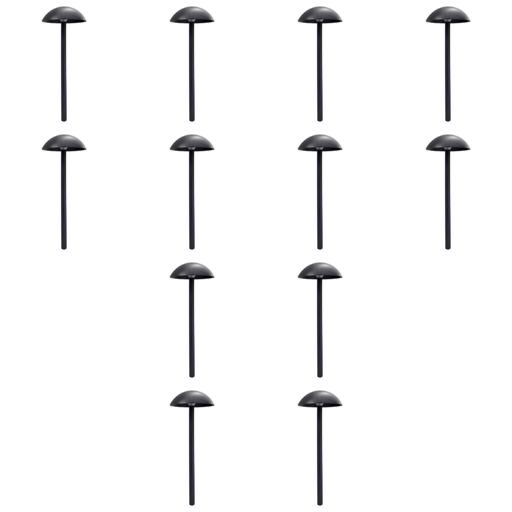 CDPA80 4x/8x/12x Package 5W 12V-24V AC/DC Low Voltage Dome-shaped Umbrella Hat 3000K Warm White Integrated LED Aluminum Path Light