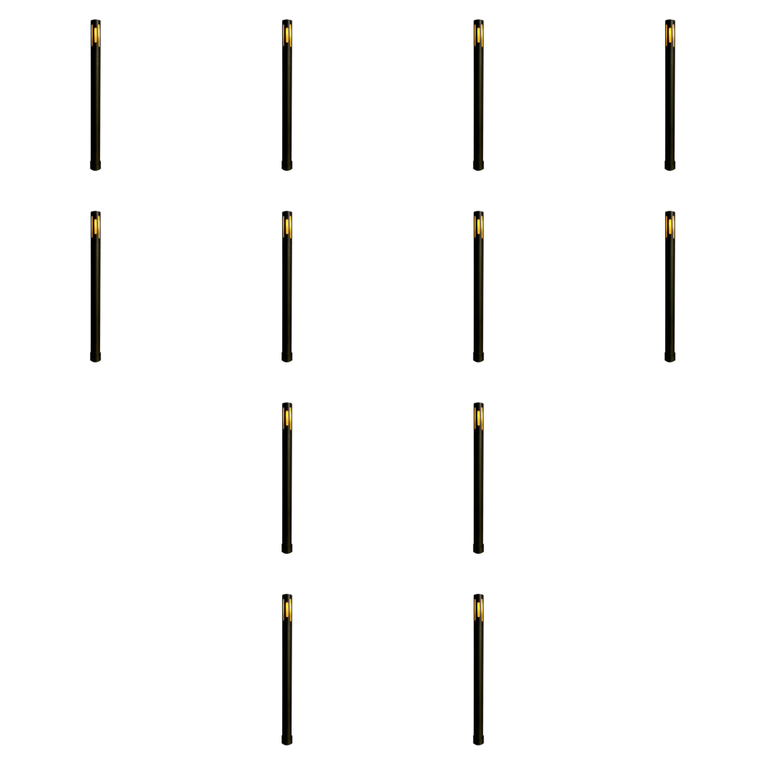 PLB25 4x/8x/12x Package Cast Brass Path and Area Light LED Low Voltage Pathway Outdoor Lighting Landscape Fixture 3W 3000K Bulb