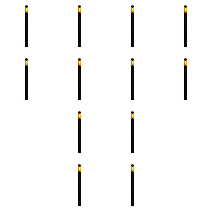 PLB25 4x/8x/12x Package Cast Brass Path and Area Light LED Low Voltage Pathway Outdoor Lighting Landscape Fixture 3W 3000K Bulb