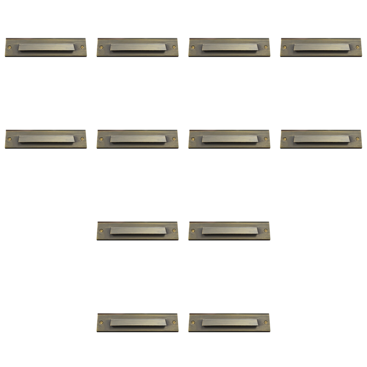 STB16 4x/8x/12x Package 2W LED Cast Brass 12V Low Voltage Surface Mounted Slim Horizontal Outdoor & Indoor Step Light