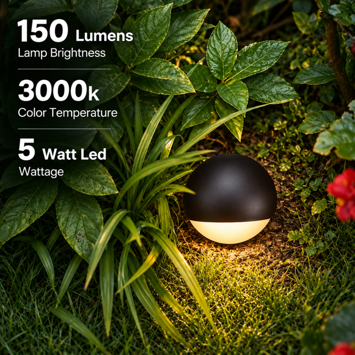 UNAL03 5W 3000K 150LM Bronze Aluminum Half-Moon LED Surface Mount Well Light – 12V Low Voltage Landscape Lighting