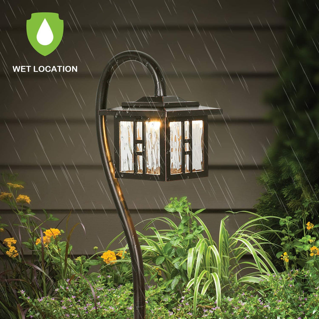 ALP23 4-Pack 3W 185LM 3000K Warm White Integrated LED Landscape Lighting Package, Oil-Rubbed Bronze Pathway Light, Die-Cast Aluminum, ETL Listed