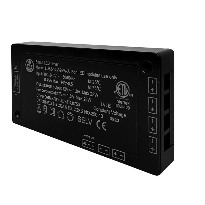 TSDC22 –  Heavy Duty 12V DC 22W Transformer for LED Modules