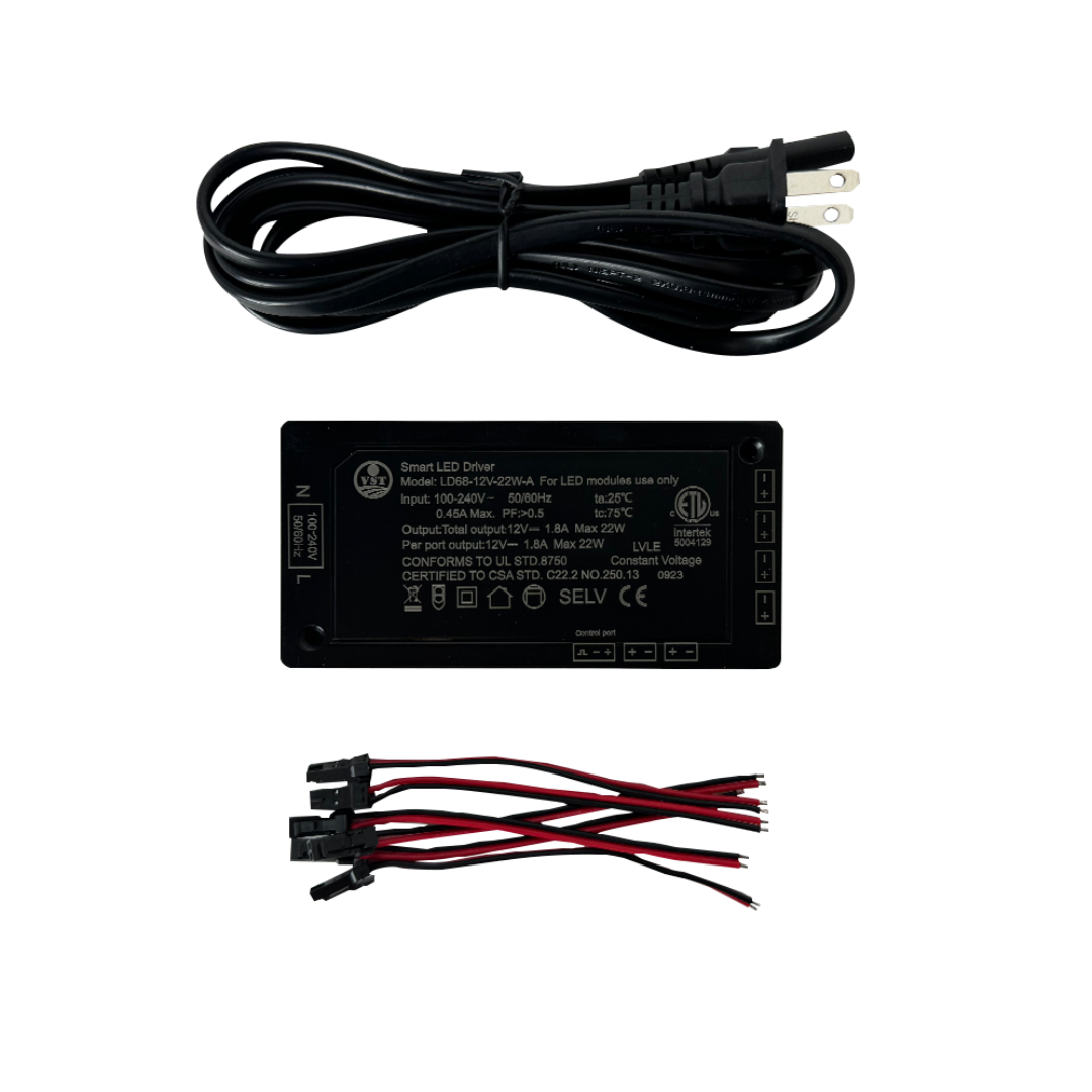 TSDC22 –  Heavy Duty 12V DC 22W Transformer for LED Modules