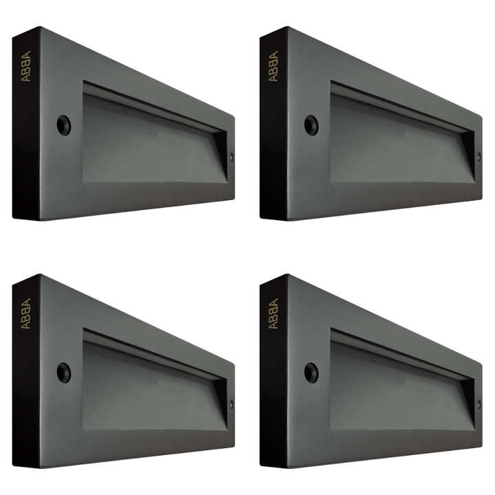 Outdoor Landscape Lighting LED 12V Low Voltage STBCC18 4x/8x/12x Package 3CCT 3W LED Cast Brass Outdoor Horizontal Modern Step Light 12V Low Voltage Lighting Dark Brass 4 Pack