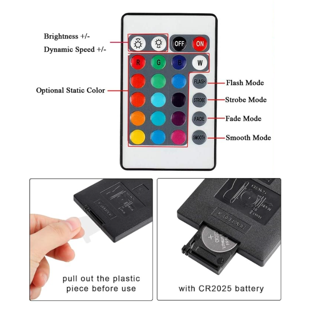 Outdoor Landscape Lighting LED 12V Low Voltage IR Remote Control for E27 RGBW LED Bulbs Light Bulb And Other Compatible Fixtures