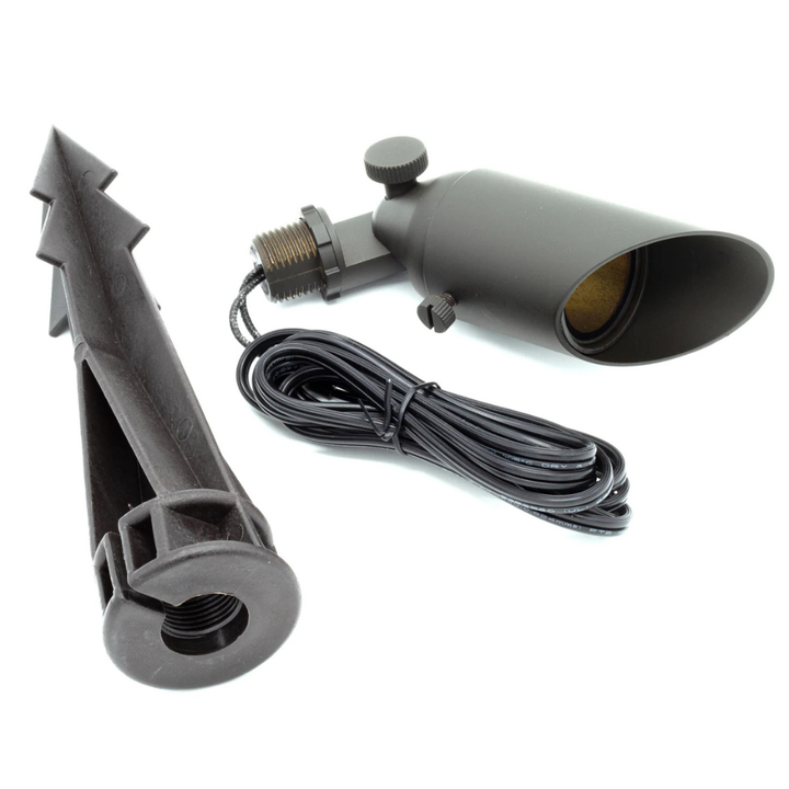 Outdoor Landscape Lighting LED 12V Low Voltage JT-LV-210 Solid Cast Brass Spotlight - 12V Low Voltage Landscape Lighting