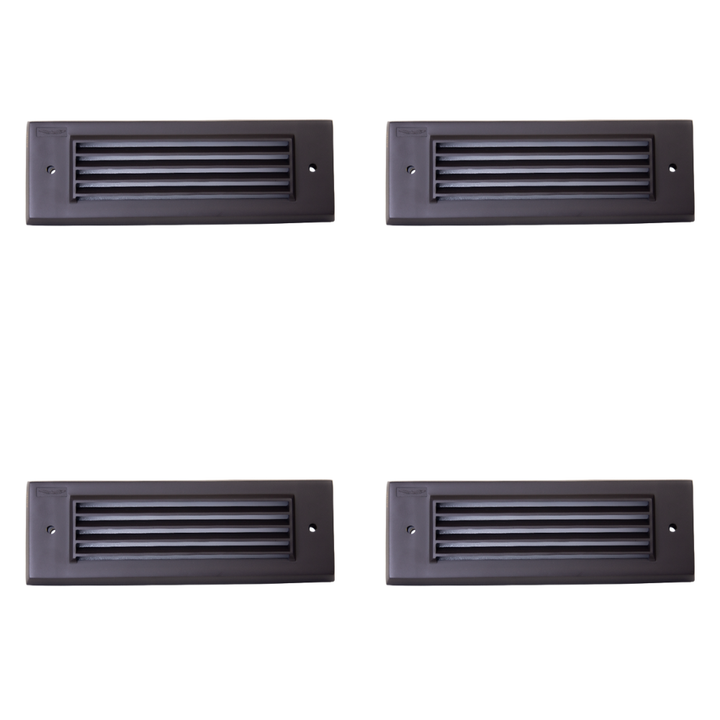 Outdoor Landscape Lighting LED 12V Low Voltage STBCC17 4x/8x/12x Package Cast Brass 1W-4W 3CCT Adjustable LED Outdoor Step Light 12V Low Voltage Lighting Dark Brass 4 Pack