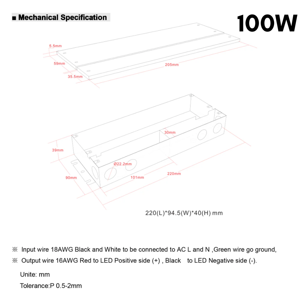 TSDC01 12V/24V DC Low Voltage Dimmable Transformers UL Listed LED Driver Outdoor Rated