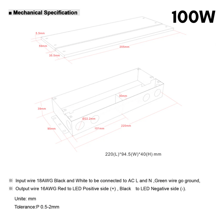 TSDC01 12V/24V DC Low Voltage Dimmable Transformers UL Listed LED Driver Outdoor Rated