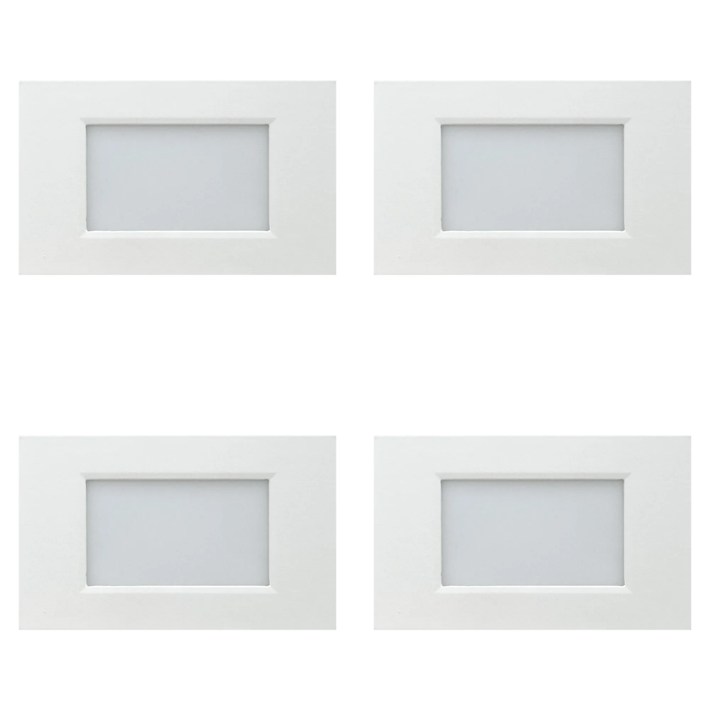 STA10 4x/8x/12x Package 3.5W 12V Low Voltage 3CCT Rectangular Waterproof Horizontal LED Aluminum Stair Step Light Fixture