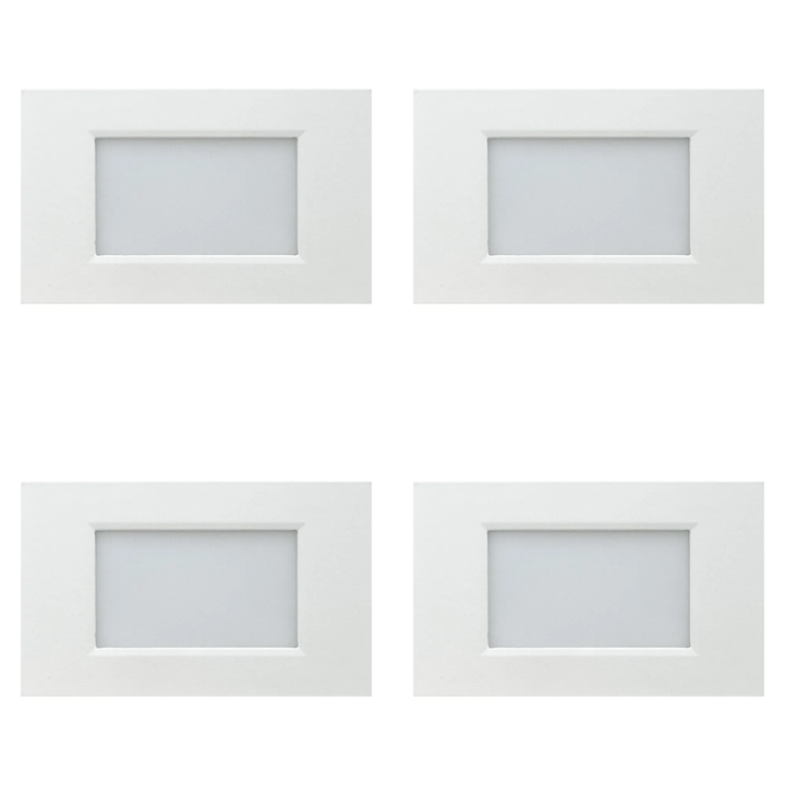 STA10 4x/8x/12x Package 3.5W 12V Low Voltage 3CCT Rectangular Waterproof Horizontal LED Aluminum Stair Step Light Fixture