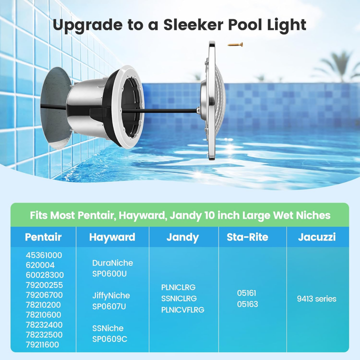 Outdoor Landscape Lighting LED 12V Low Voltage PL35 12V AC Remote-Operated LED Stainless Steel Pool Light Jacuzzi Spa RGBW Color Changing Low Voltage Light with Remote Control