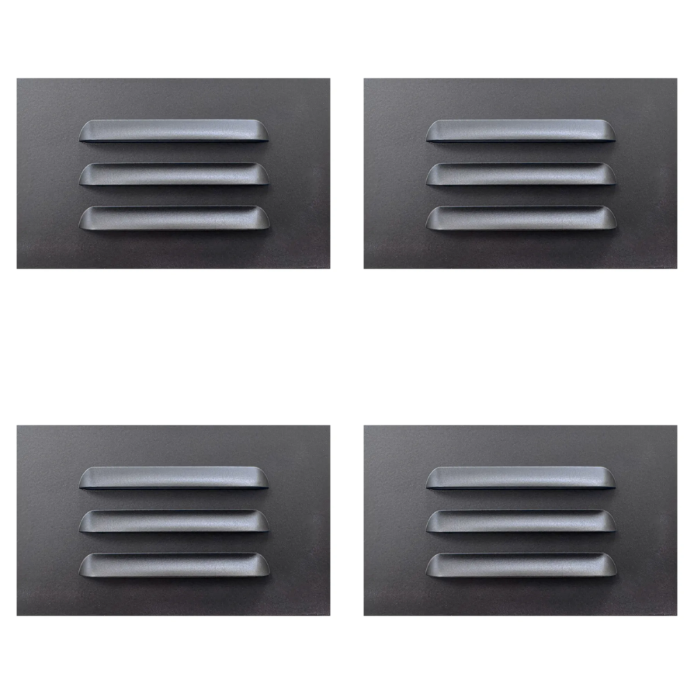 STA11 4x/8x/12x Package 3.5W 12V Low Voltage 3000K Warm White Integrated Rectangular Waterproof Horizontal LED Aluminum Step Light Wall Lighting Fixture