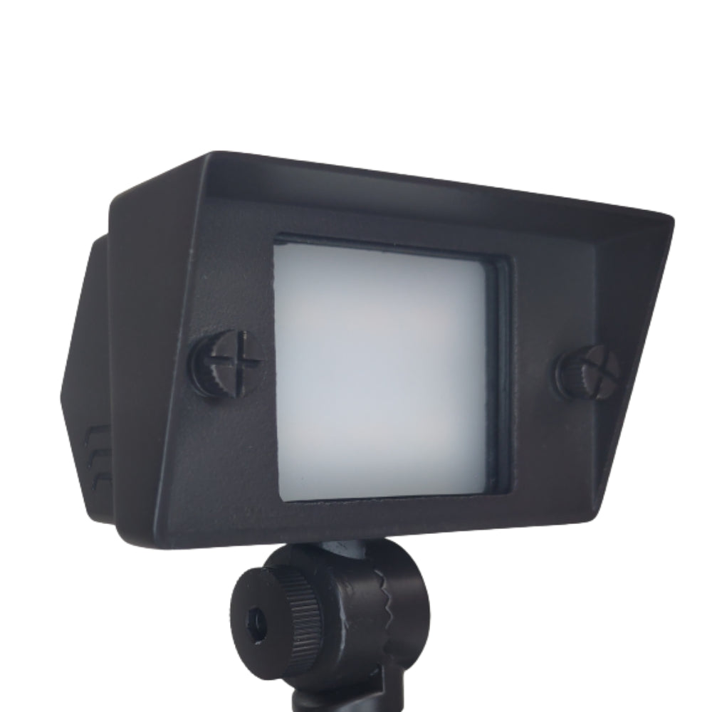 Outdoor Landscape Lighting LED 12V Low Voltage FPBCC04 Cast Brass 3CCT Adjustable 2W-7W Rectangular Built-In LED Flood Light Low Voltage Fixture