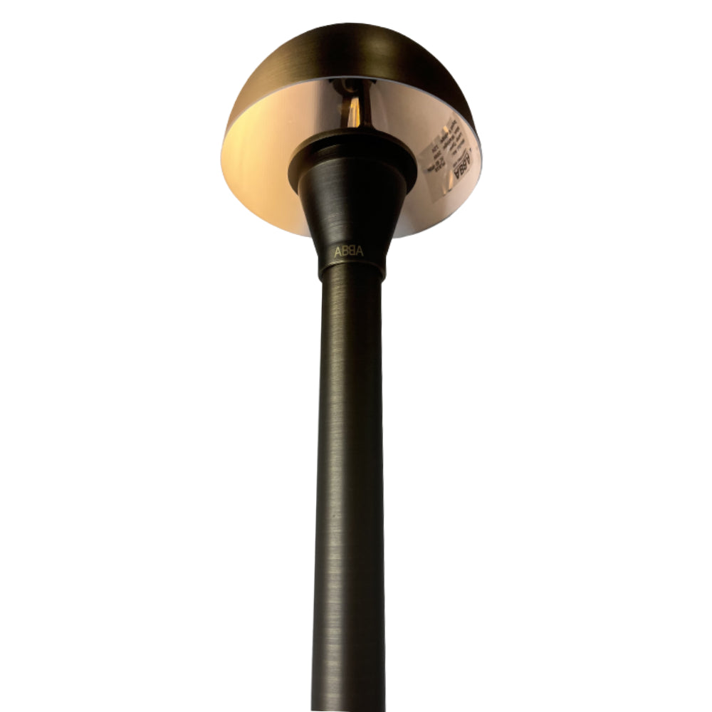 Outdoor Landscape Lighting LED 12V Low Voltage PLB18 Cast Brass LED Mini Globe Lamp Ready 12V Low Voltage Pathway Outdoor Landscape Lighting Fixture