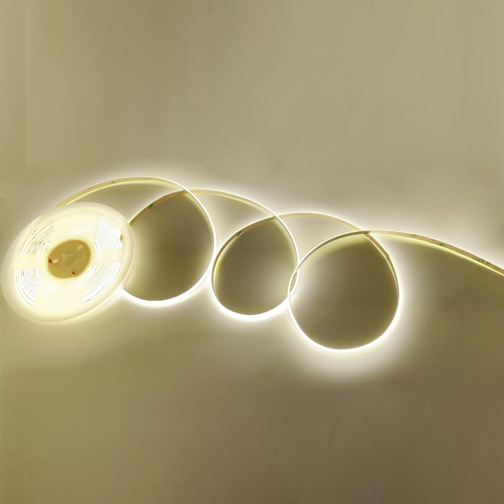 SLD07 Dotless Linear LED Tunable CCT (2700K-6500K) 3.63W/ft for 5mm and 4.5W/ft for 10mm COB Strip Lights Low Voltage DC24V Tape Light