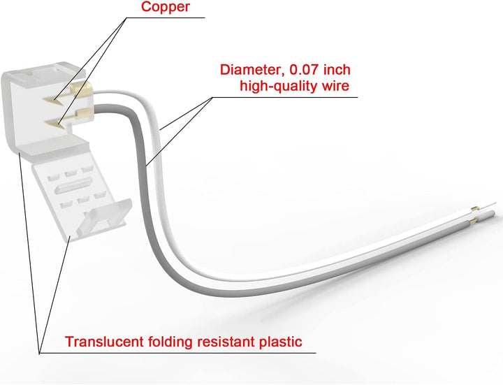SLN 8 Pack Solderless Strip to Wire Connectors Package for Single Color LED 12V DC Strip Light Neon