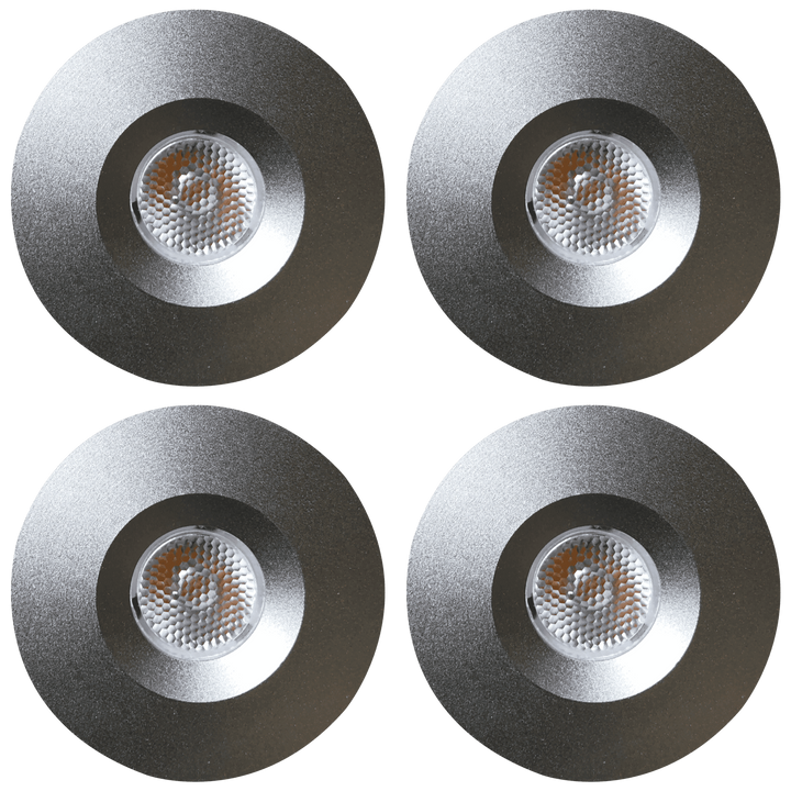CB15 4x/8x/12x Package Round Recessed Cast Aluminum Cabinet Light Energy Saving Dimmable LED Downlighting 3000K or 5000K