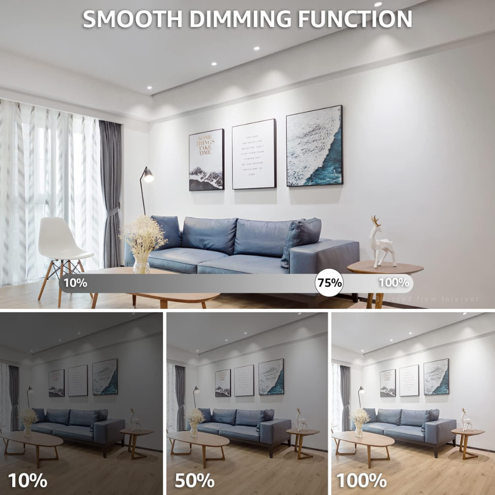 6-Pack MR16 7W 12V Low Voltage LED Bulbs 490LM Dimmable Energy Saving Waterproof Light CE & RoHS Certified