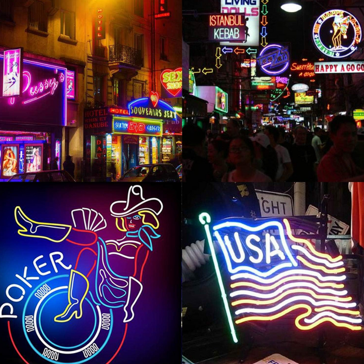 SLN11 Dotless Neon LED Strip Light 360° 120V IP67 Outdoor Rated Dimmable High Voltage Slim 16x16mm Silicone Strip Light with Holder, IR Remote, and Adapter with Power Supply