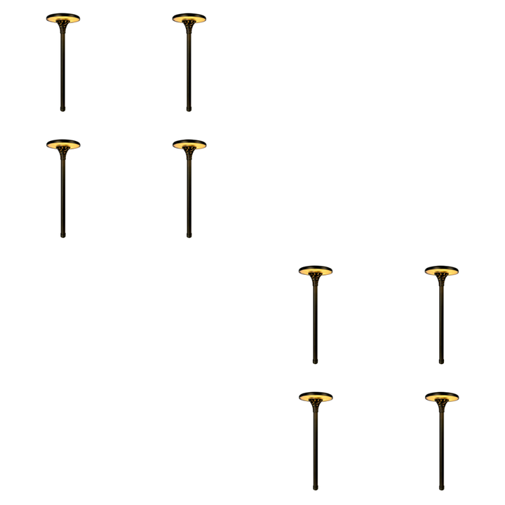 Outdoor Landscape Lighting LED 12V Low Voltage PLB28 4x/8x/12x Package Outdoor Garden Pathway Light | 12V Low Voltage Brass Path Light 4W 3000K LED 8 Pack