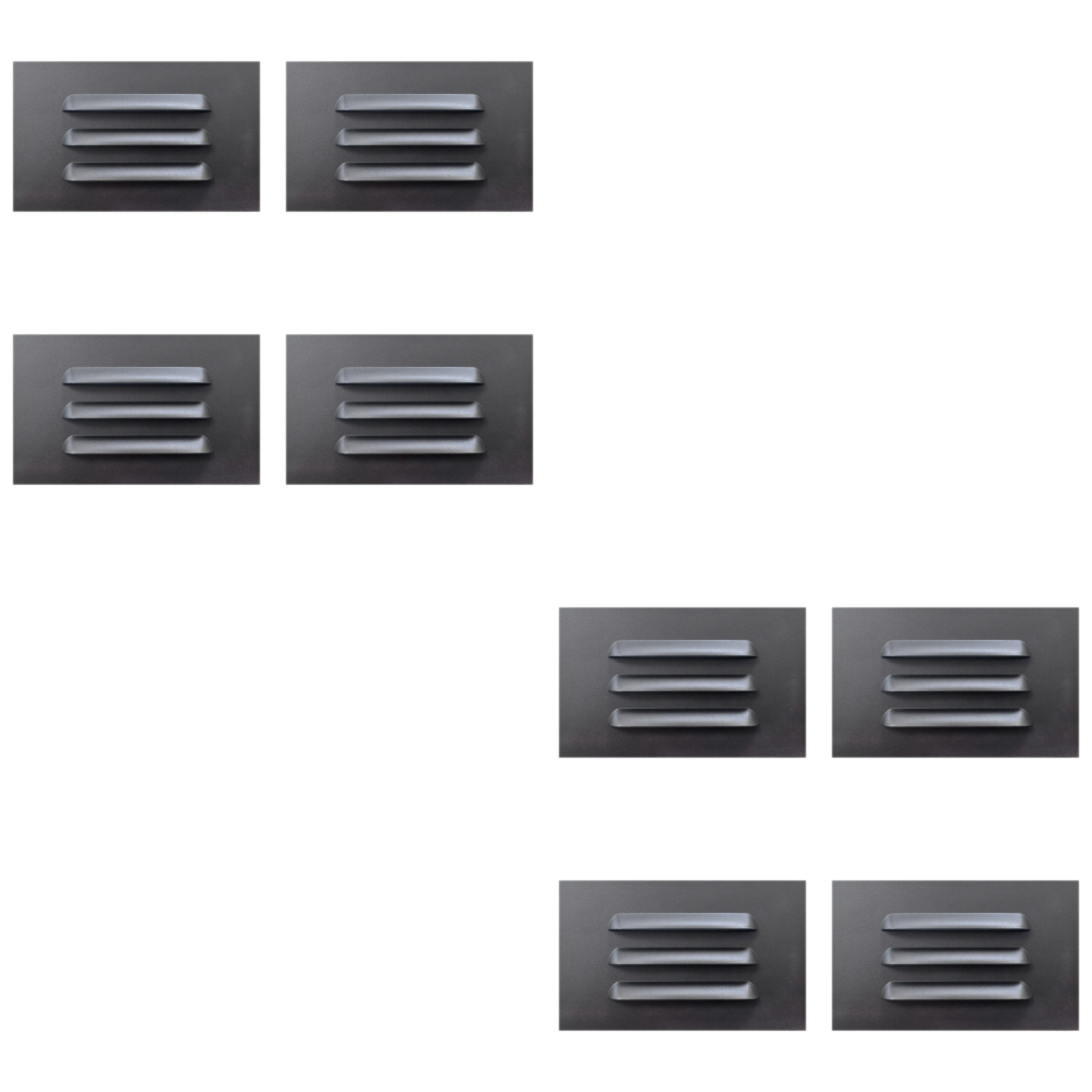 STA11 4x/8x/12x Package 3.5W 12V Low Voltage 3000K Warm White Integrated Rectangular Waterproof Horizontal LED Aluminum Step Light Wall Lighting Fixture