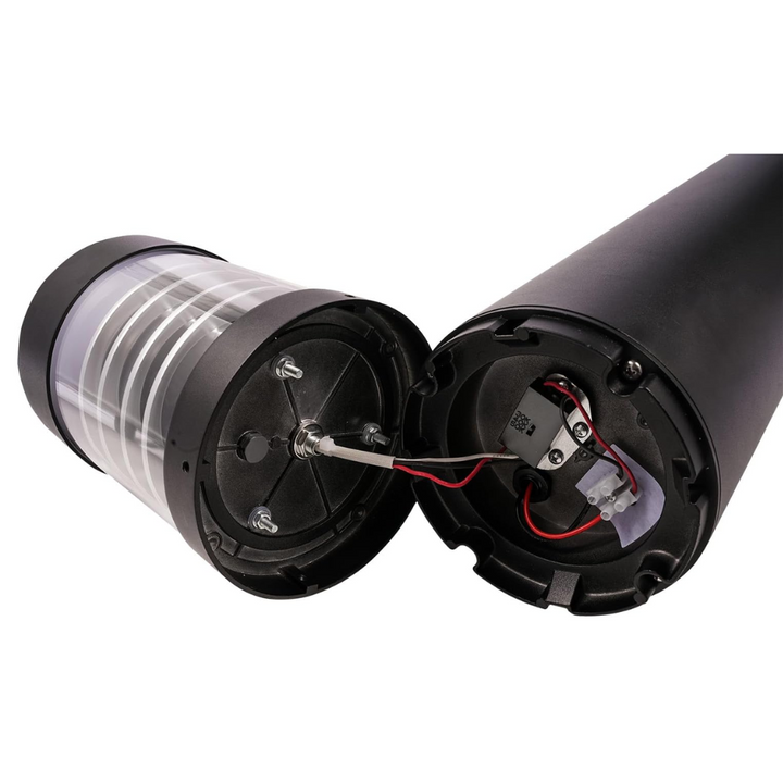 BPLA04 38" 120V 20W 3000K/4000K/5000K 3CCT 2400LM Black Aluminum Flat-Top Bollard Light Line Voltage Commercial Bollard Path Light Outdoor Lighting