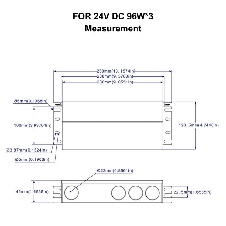 TSDC02 12V/24V DC Low Voltage Dimmable Junction Box Transformers UL Listed LED Driver Outdoor Rated