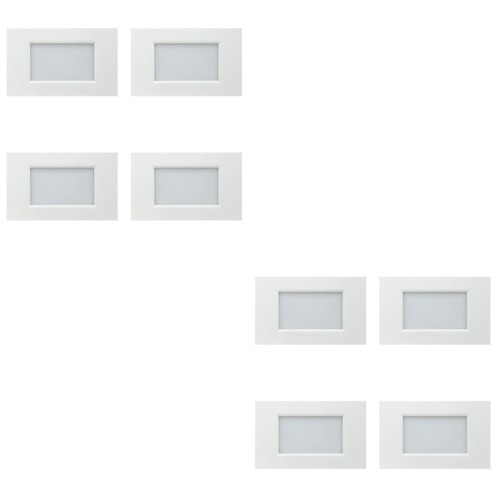 STA10 4x/8x/12x Package 3.5W 12V Low Voltage 3CCT Rectangular Waterproof Horizontal LED Aluminum Stair Step Light Fixture