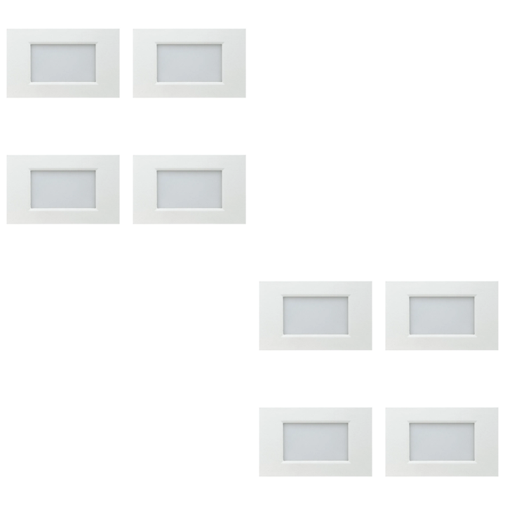 STA10 4x/8x/12x Package 3.5W 12V Low Voltage 3CCT Rectangular Waterproof Horizontal LED Aluminum Stair Step Light Fixture