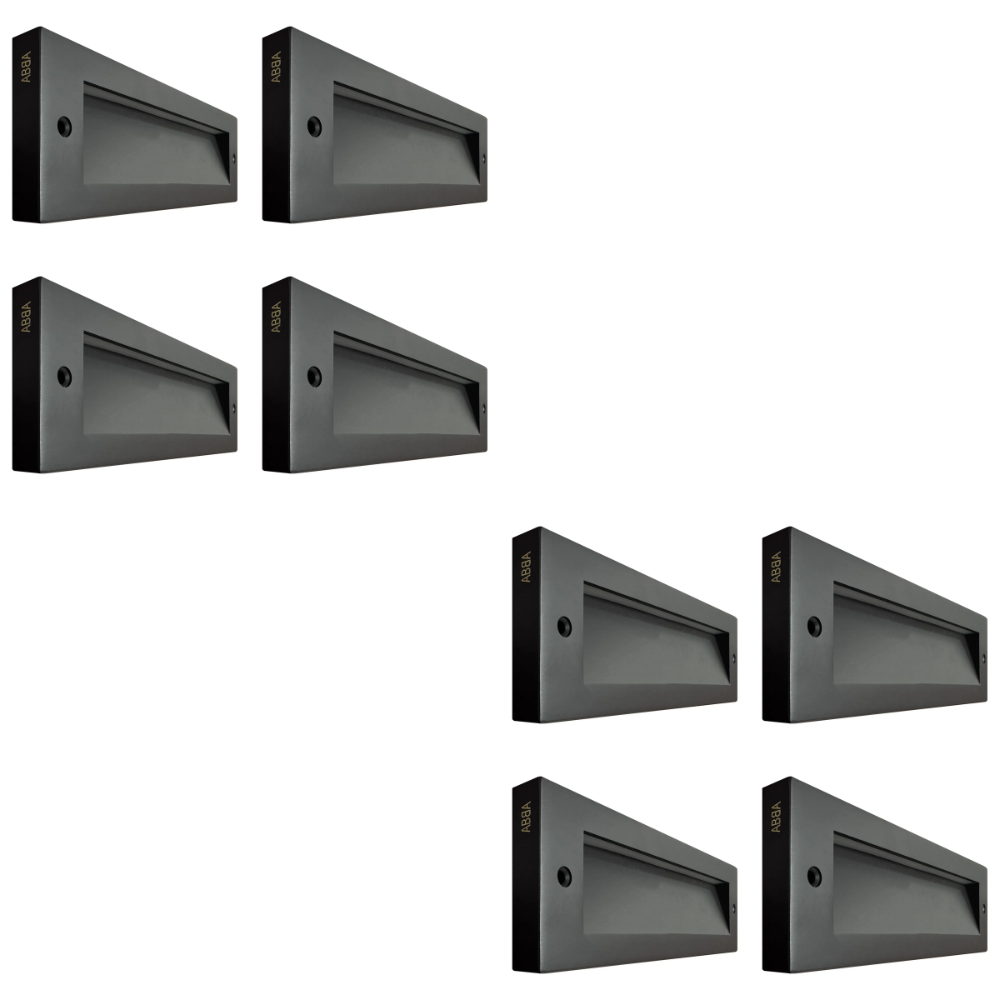 Outdoor Landscape Lighting LED 12V Low Voltage STBCC18 4x/8x/12x Package 3CCT 3W LED Cast Brass Outdoor Horizontal Modern Step Light 12V Low Voltage Lighting Dark Brass 8 Pack