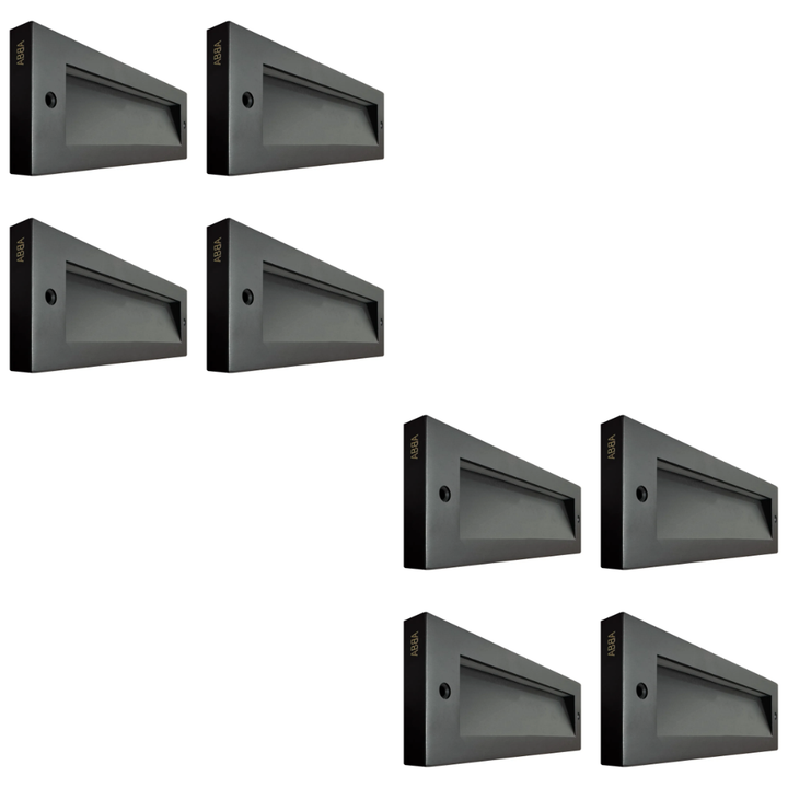 Outdoor Landscape Lighting LED 12V Low Voltage STBCC18 4x/8x/12x Package 3CCT 3W LED Cast Brass Outdoor Horizontal Modern Step Light 12V Low Voltage Lighting Dark Brass 8 Pack