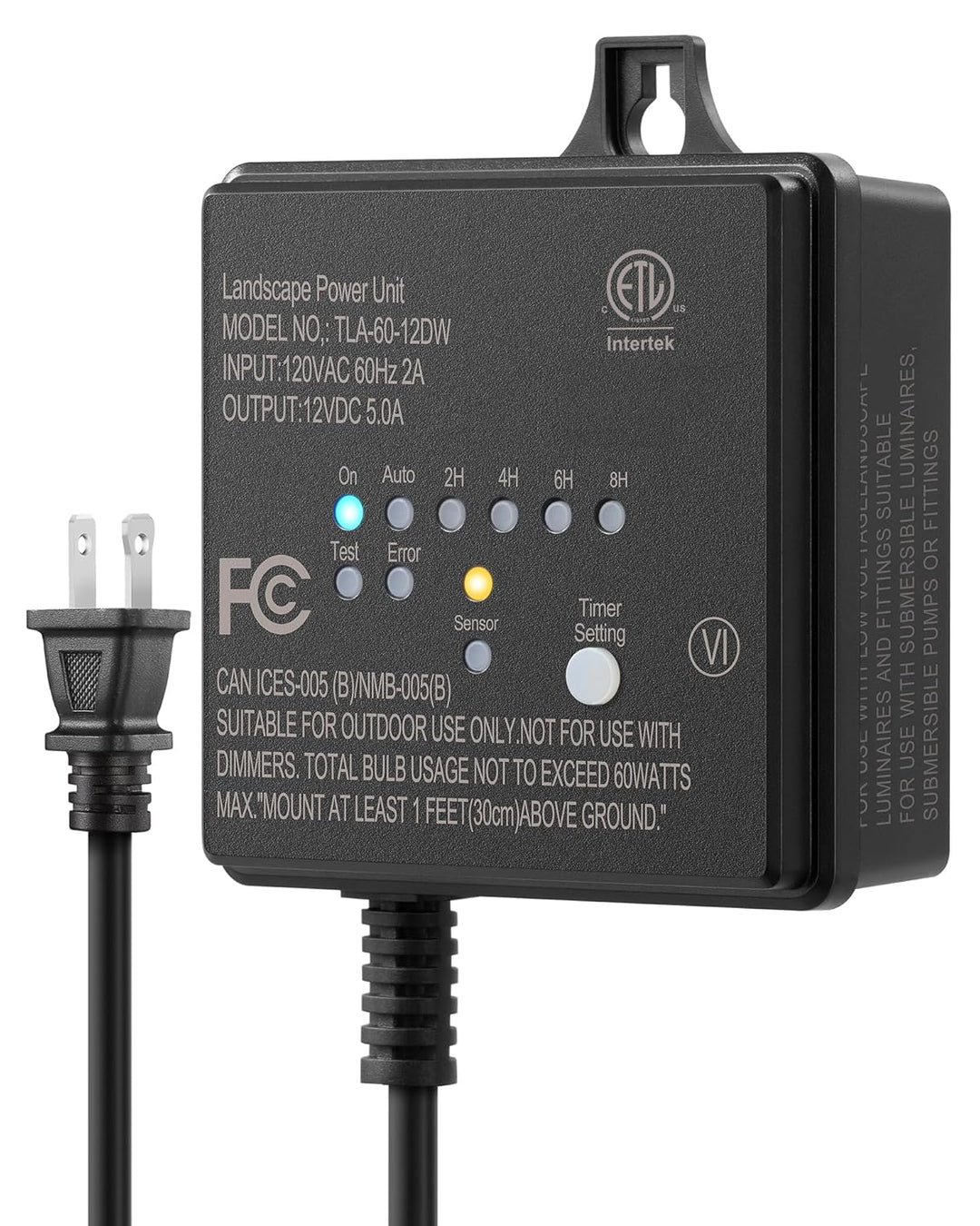 TSPA 30/60W DC 12V/24V Outputs, Low Voltage Outdoor Transformer