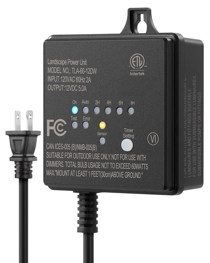 TSPA 30/60W DC 12V/24V Outputs, Low Voltage Outdoor Transformer