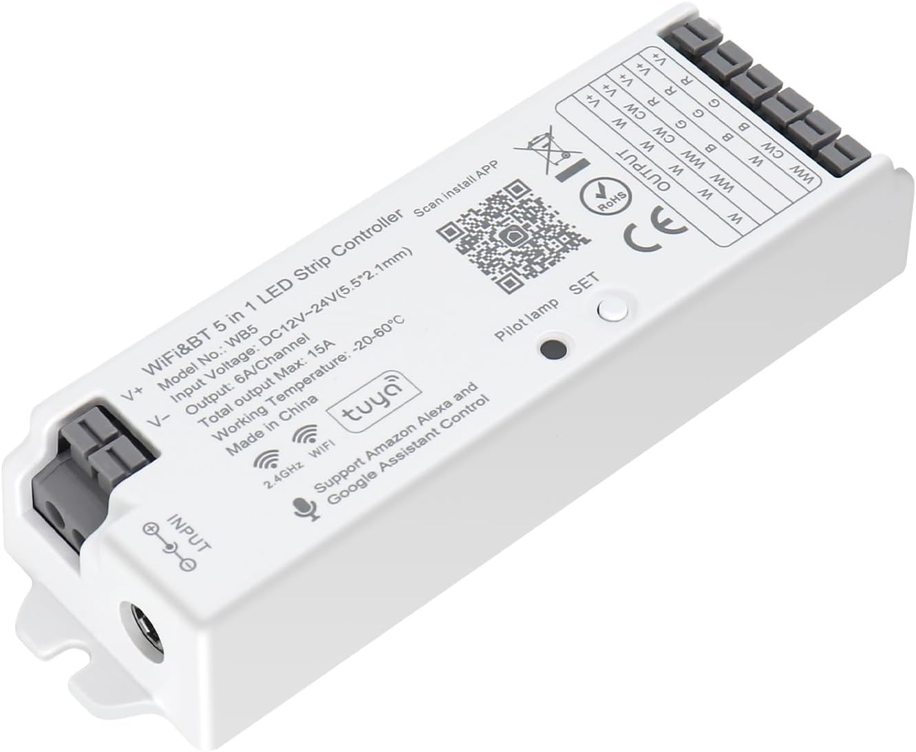 Sezo Wb5 Tuya Wifi 2.4 Ghz Pwm Controller Led For Rgb | Cuotas sin interés Sezo Wb5 Tuya Wifi 2.4 Ghz Pwm Controller Led For Rgb | Cuotas sin interés