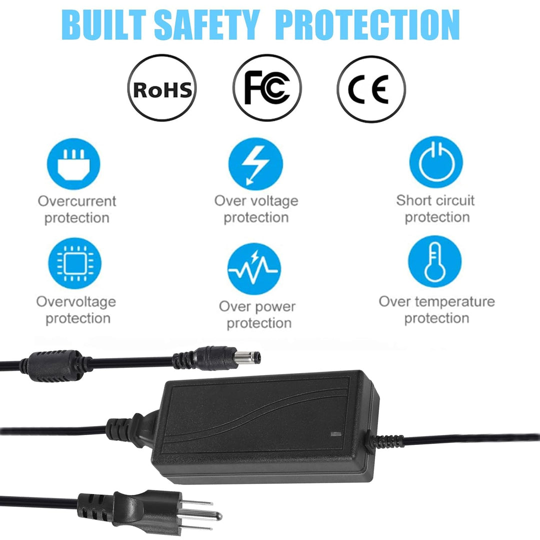 LED Strip Lights 24V 6A 144W Power Supply, LED Strip Adapter, 100-240V AC to 24V DC Transformer with DC Output Jack for Neon Rope Light Compatible with 5.5mmx2.5mm, LED Light