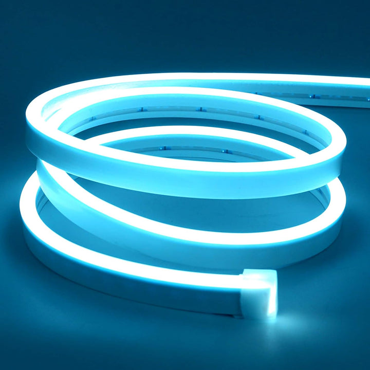 SLN02 2.2W/ft Dotless COB 6mmx12mm / 8mmx12mm Single Color Neon LED Strip Light 5M DC12V 36W IP65 Outdoor Rated Dimmable Low Voltage Silicone Rope Light
