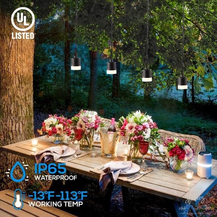 HLSL02 Calvo Low Voltage Oil-Rubbed Bronze Cylinder Pendant 4.5W 2700K Integrated LED Aluminum Light Hanging Patio Light